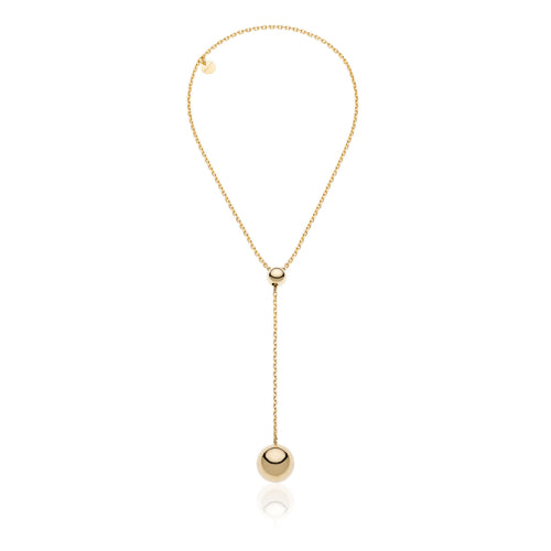 Collana donna UNOAERRE dorata con ciondolo a sfera 2333