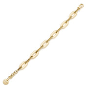 Bracciale donna UNOAERRE fantasia con maglie ovali dorato 2374