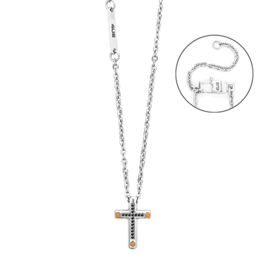 Collana uomo 4Us Cesare Paciotti in acciaio e oro 4UCL8296