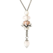 Collana d'Argento Trollbeads con Quarzo Rosa