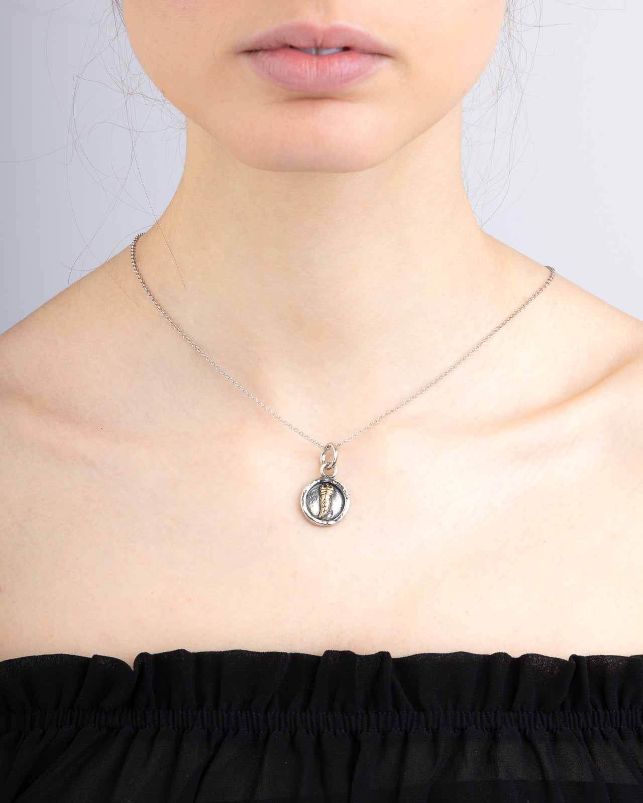 Collana donna Eres in Argento 925 Corno bicolor CI033-0852