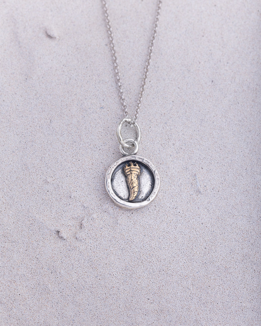 Collana donna Eres in Argento 925 Corno bicolor CI033-0852