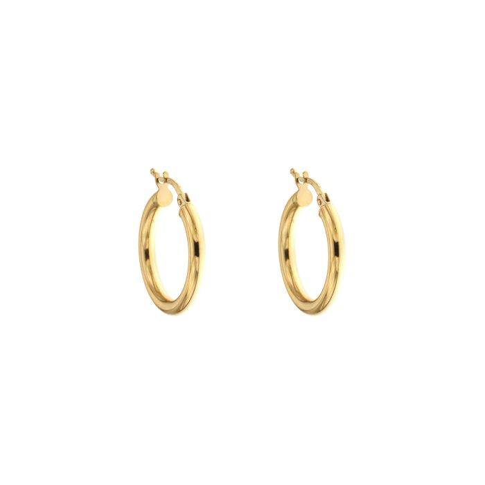 Orecchini in oro 18 Kt cerchi oro giallo 10483-350-205