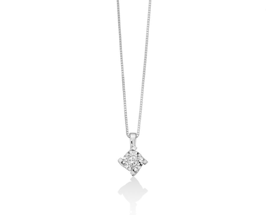 Collana donna Miluna oro 18 Kt con diamante CLD4075