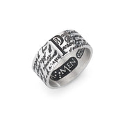 Anello uomo Amen in argento 925 Padre Nostro ANPNB