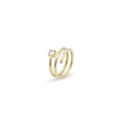 Anello donna Rue des Mille spirale e castone con zircone ANZ-020 M1