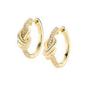 Orecchini Nodo d'Amore in Ottone con Zirconi OTORNOAMGZ