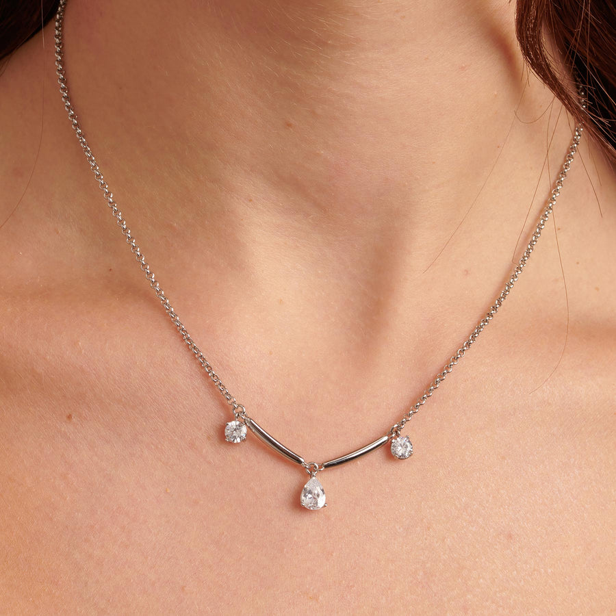 Collana donna Brosway AFFINITY in acciaio con zirconi BFF178