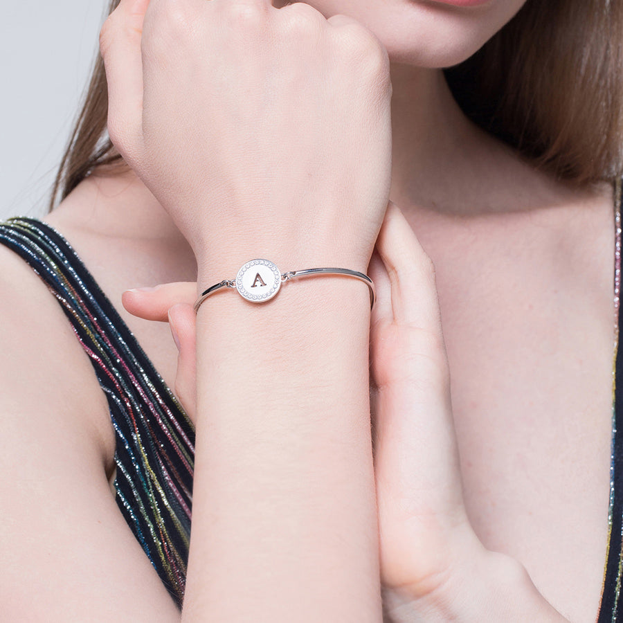 Bracciale donna Brosway in acciaio Chakra lettera A BHK124