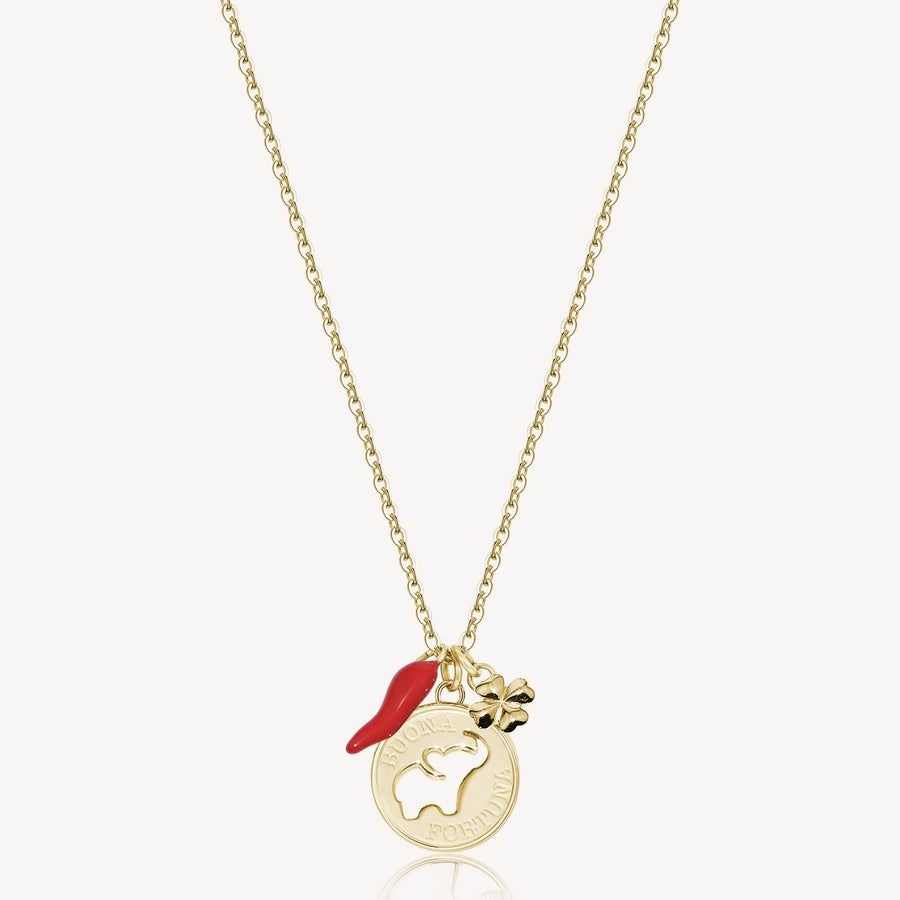 Collana donna Brosway CHAKRA Portafortuna in acciaio 316L BHKL08