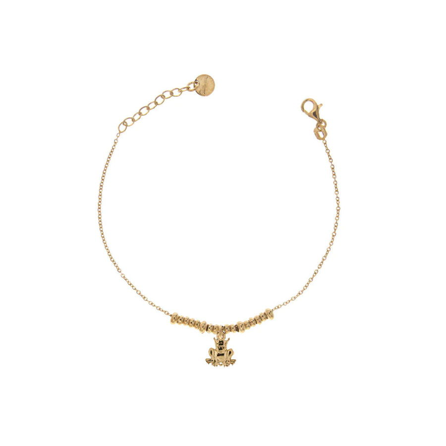 Bracciale donna Rue des Mille in argento con micro anelli e soggetto Ranocchio BR-002 1SOG RAN