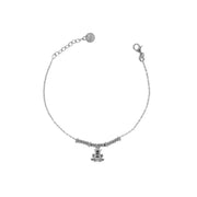 Bracciale donna Rue des Mille in argento con micro anelli e soggetto Ranocchio BR-002 1SOG RAN