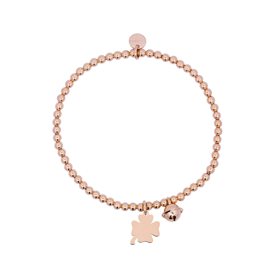 Bracciale donna Rue des Mille in argento 925 elastico con quadrifoglio BR-ELAP MC QUAD