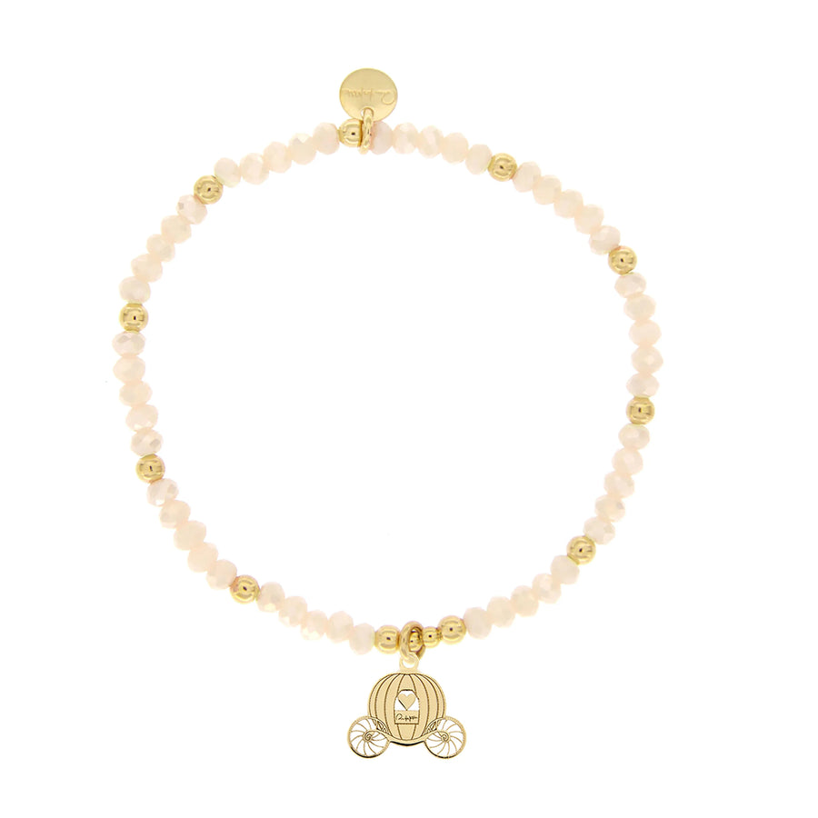 Bracciale donna Rue des Mille in argento 925 e micro pietre e soggetto Carrozza BR-PCOL INS ROSA CAR