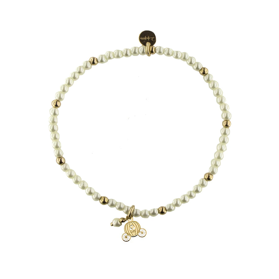 Bracciale donna Rue des Mille in argento e perle con Carrozza BR-SOGPE CAR