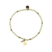 Bracciale donna Rue des Mille in argento con perle e ciondolo Rana BR-SOGPE RAN AU