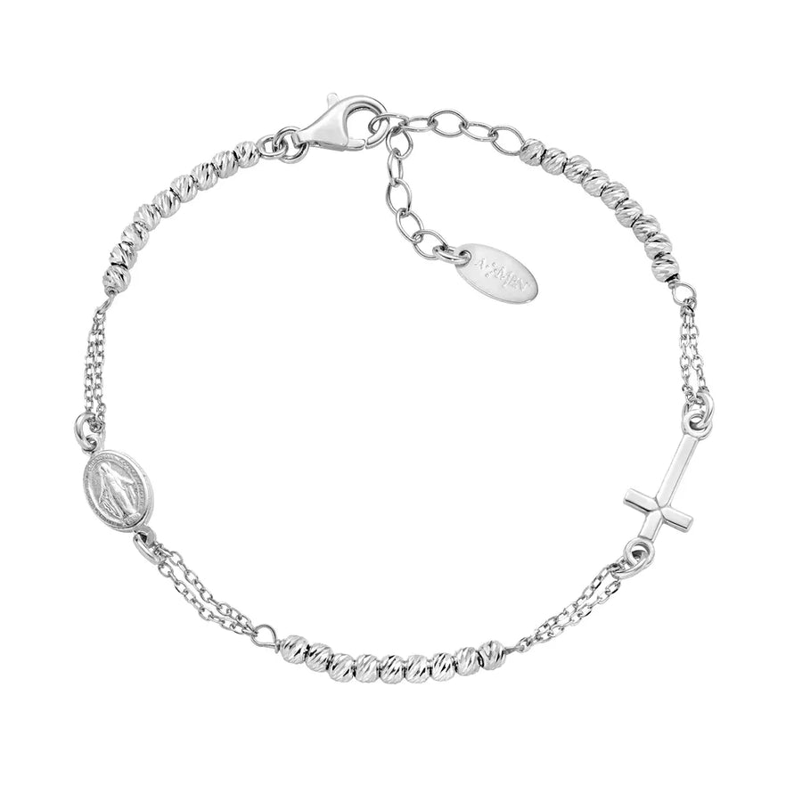 Bracciale donna Amen in Argento 925 Rosario BRCRMIBBD3
