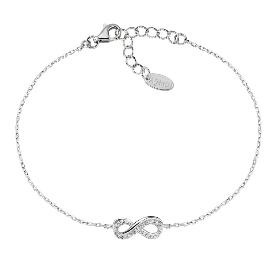 Bracciale donna Amen in Argento 925 Infinito con Zirconi BRINLIBBZ