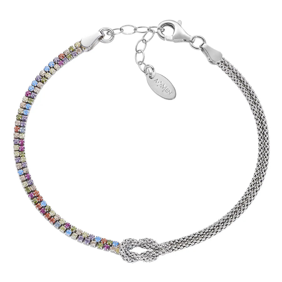Bracciale donna Amen in Argento 925 Nodo d'Amore BRNOAMBMZ16