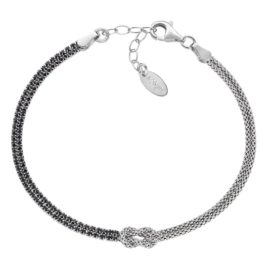 Bracciale donna Amen in Argento 925 Nodo d'Amore BRNOAMBNZ16