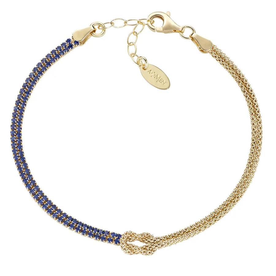 Bracciale donna Amen in Argento 925 Nodo d'Amore BRNOAMGBLZ16