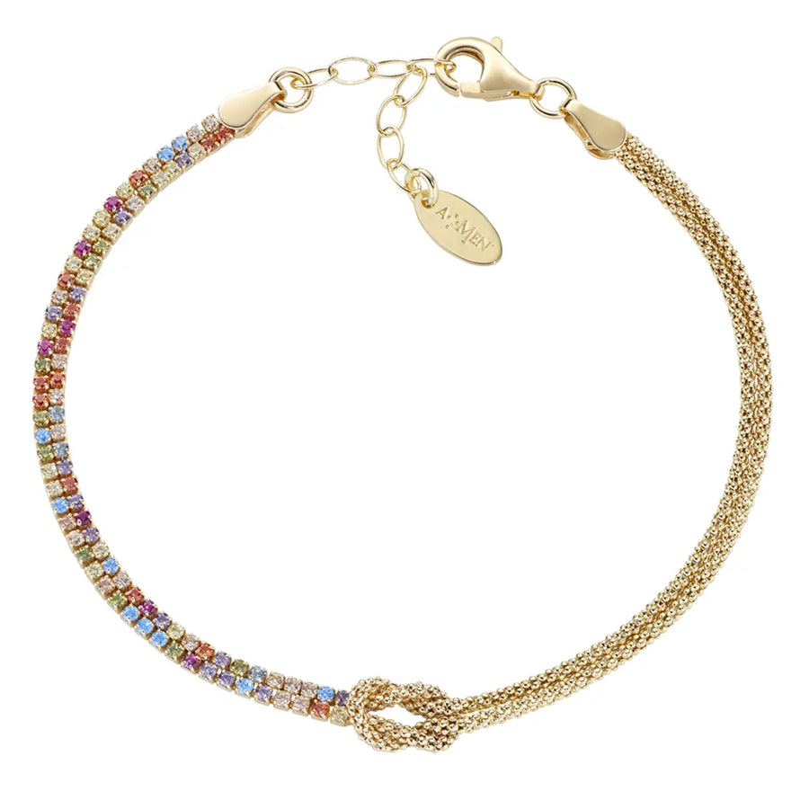Bracciale donna Amen in Argento 925 Nodo d'Amore BRNOAMGMZ16