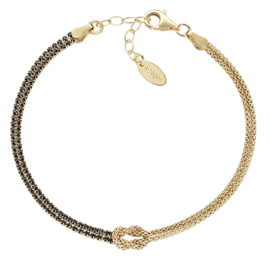 Bracciale donna Amen in Argento 925 Nodo d'Amore BRNOAMGNZ16