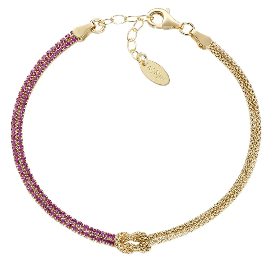 Bracciale donna Amen in Argento 925 Nodo d'Amore BRNOAMGRZ16