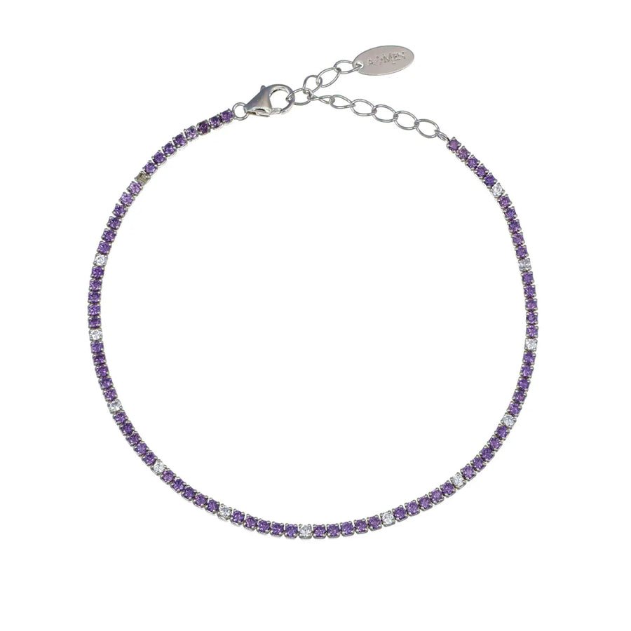 Bracciale donna Amen in argento 925 Tennis Mania BT1BVIB17