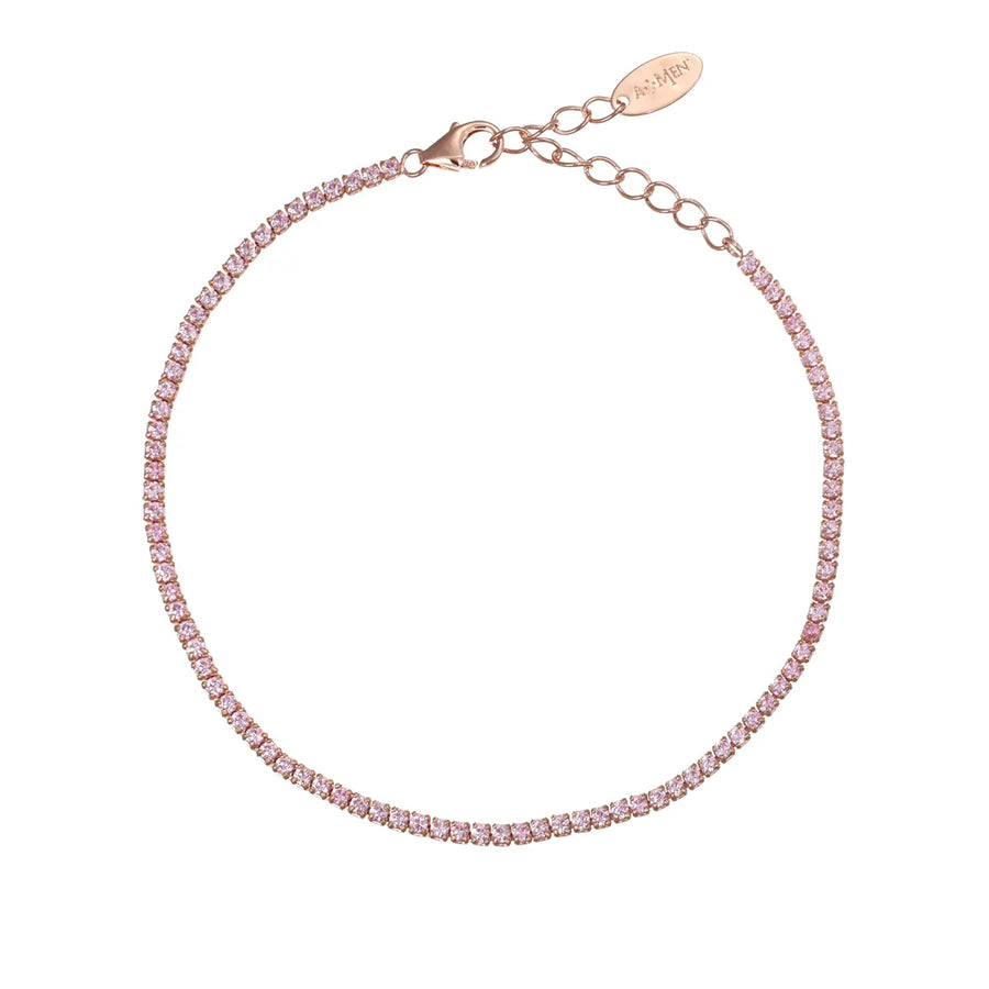 Bracciale donna Amen in argento 925 Tennis Mania BT1RRO17