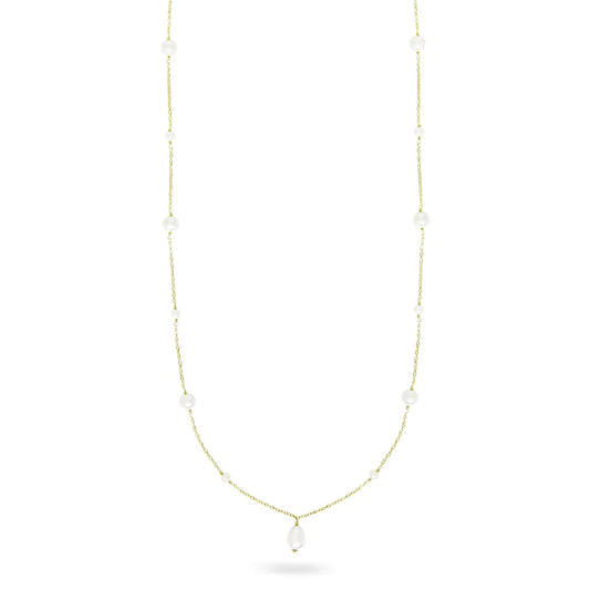 Collana donna Rue des Mille T-BAR goccia di perla - WHITESIDE CL-019 M3 AU