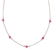 Collana donna Amen in argento 925 Cuori CLCUSERRZ