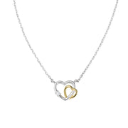 Collana donna Amen in argento 925 Due Cuori CLHBHGBZ