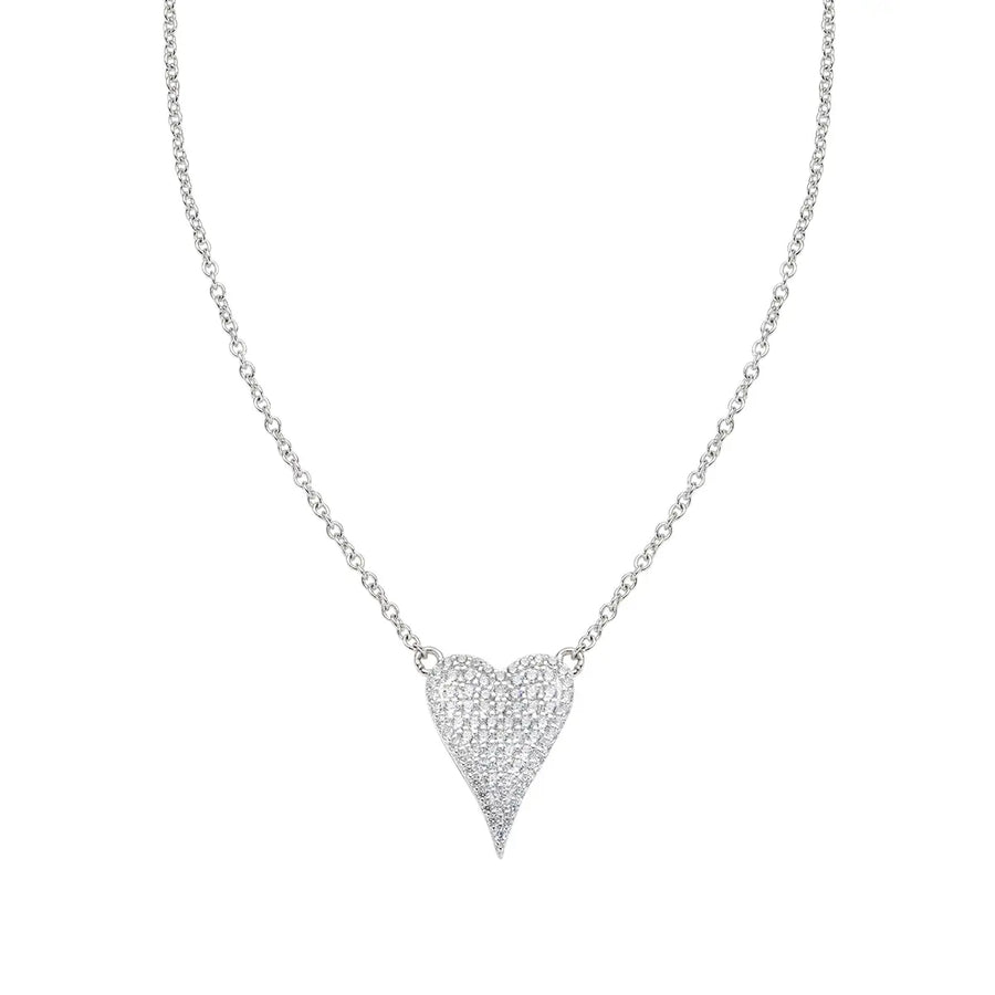 Collana donna Amen in Argento Cuore Allungato CLHLUBBZ