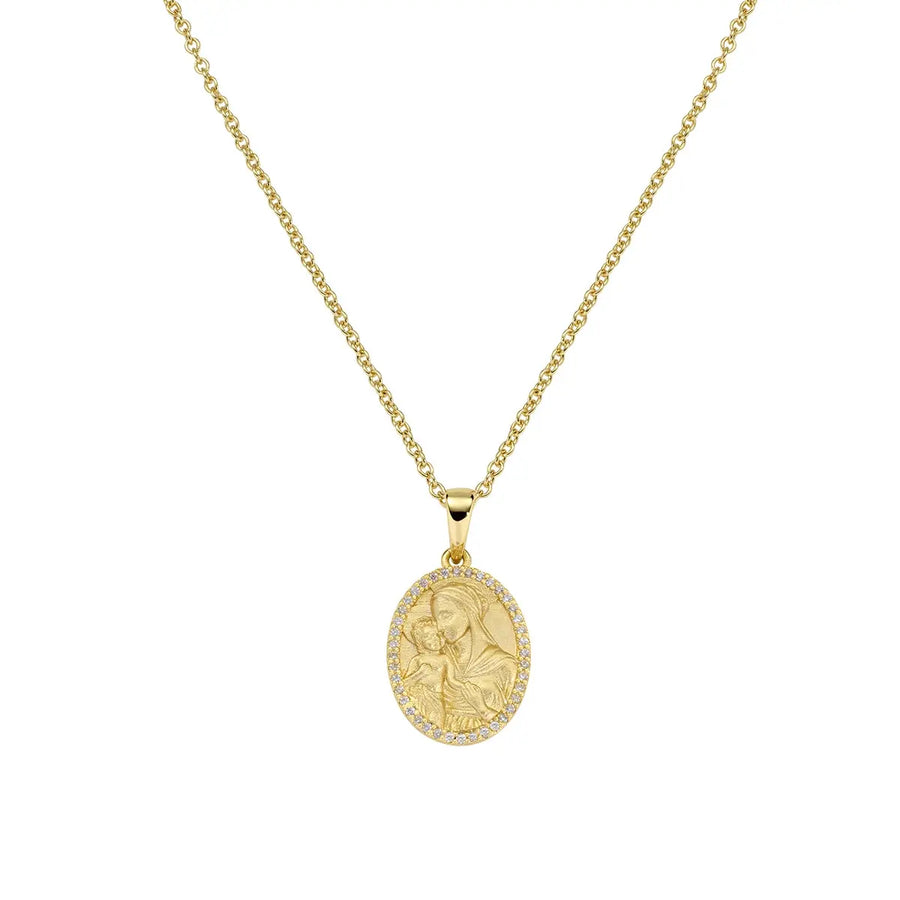Collana donna Amen in Argento 925 Madonnina CLMABIGBZ3