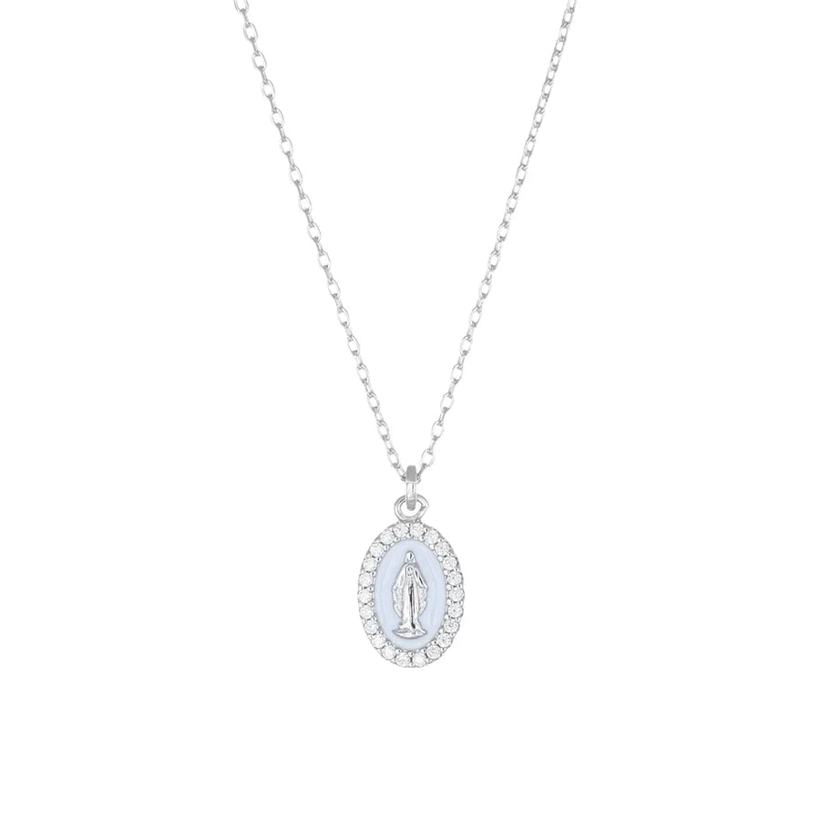 Collana donna Amen in argento 925 Madonnina CLMISMBB