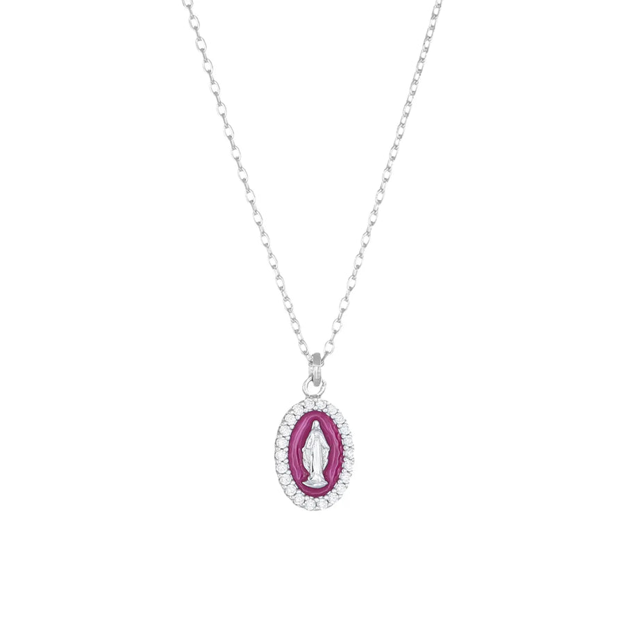 Collana donna Amen in argento 925 Madonnina CLMISMBBO