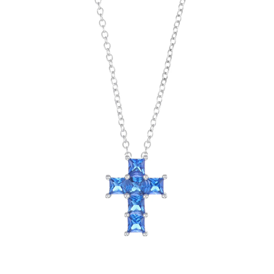 Collana donna Amen in argento 925 CROCE CLPCQBBL