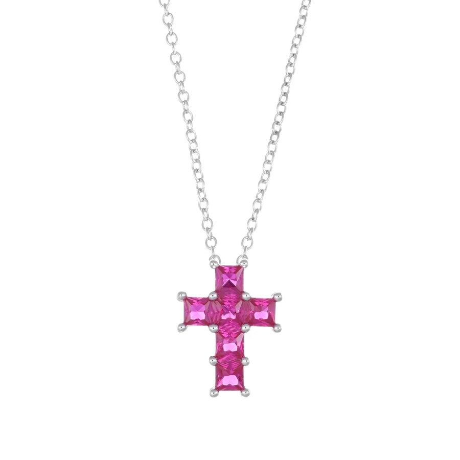 Collana donna Amen in argento 925 CROCE CLPCQBR