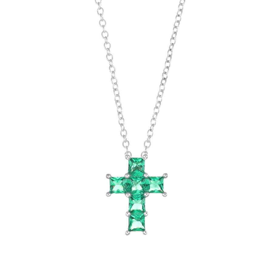 Collana donna Amen in argento 925 CROCE CLPCQBVE