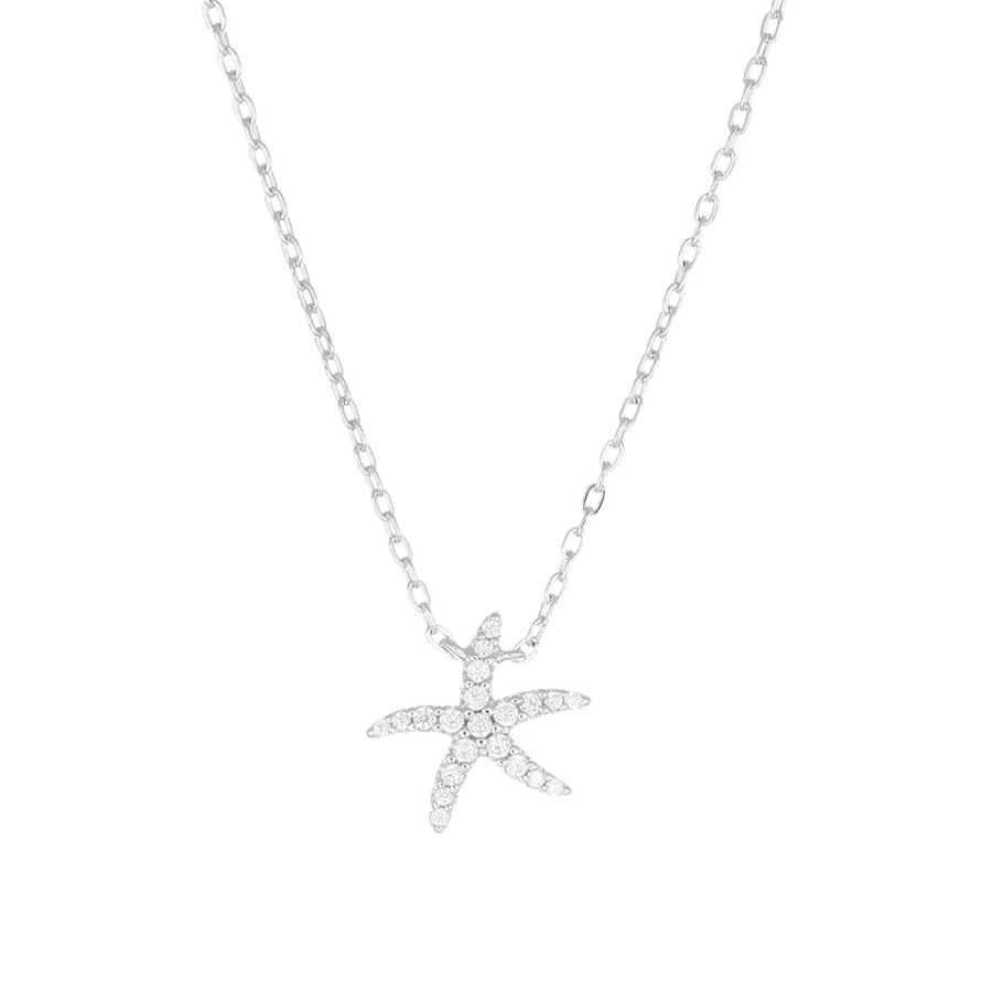 Collana donna Amen in argento 925 Stella Marina CLSFBBZ
