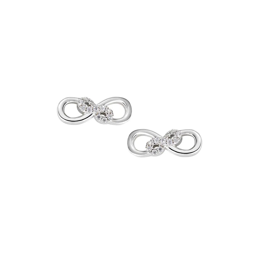 Orecchini donna Amen in Argento 925 Doppio Infinito EININBBZ