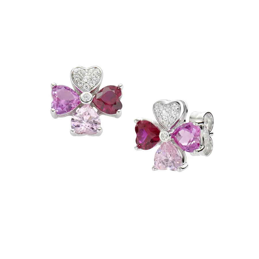 Orecchini donna Amen in Argento 925 Quadricuore EQUSBMFU