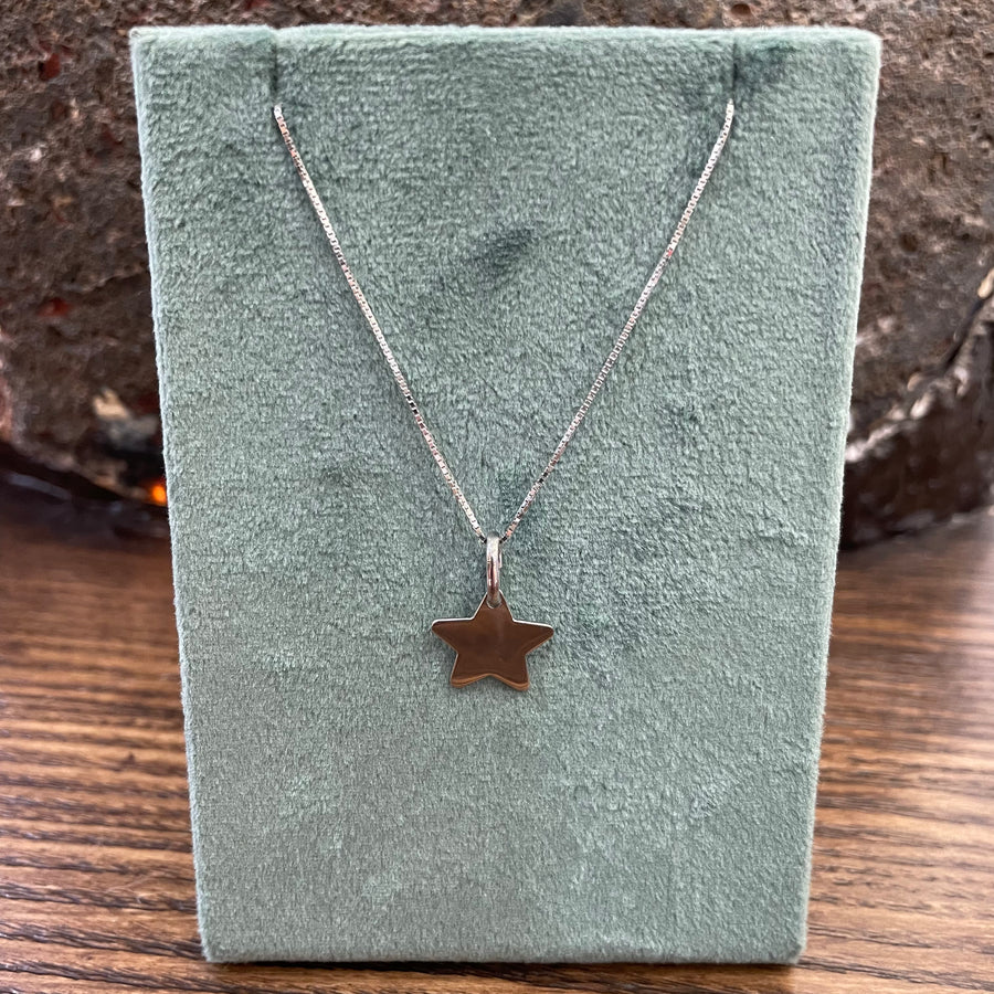Collana in argento 925 con ciondolo stella CL04