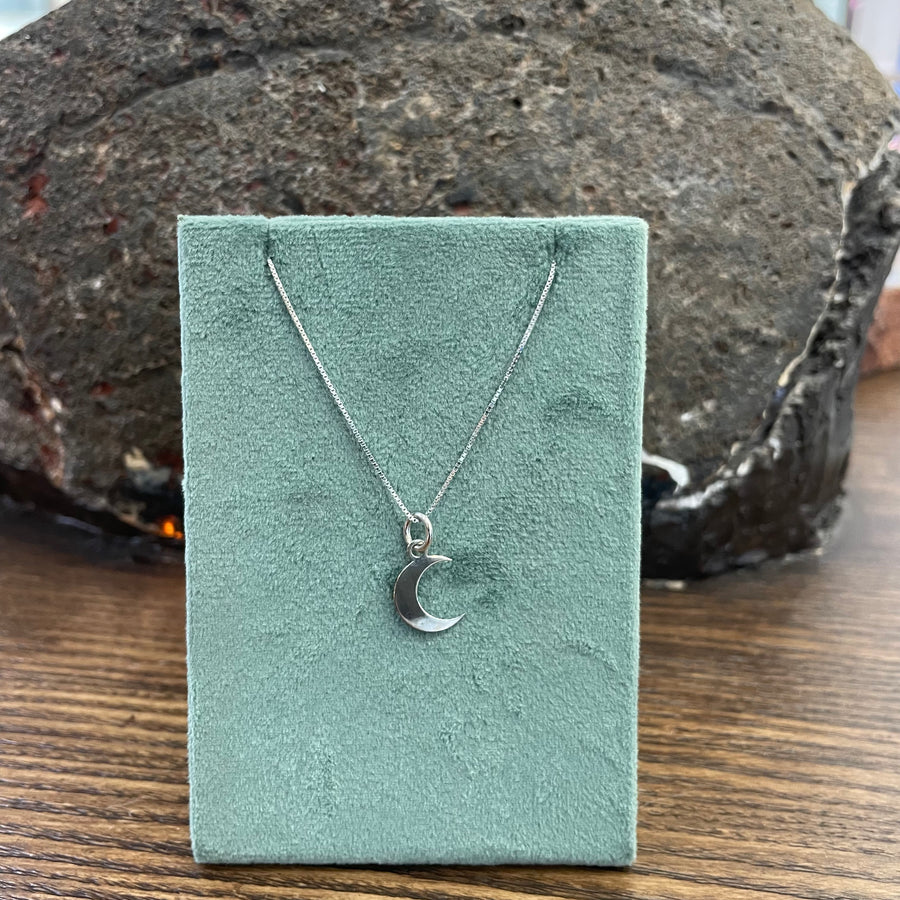 Collana in argento 925 con ciondolo Luna CL08
