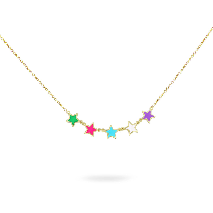 Collana donna Rue des Mille in argento 925 5 stelle GR-023 STE AU