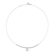 Collana donna Rue des Mille in argento con pallini e 1 soggetto Cuore GR-1SOG PL CUO