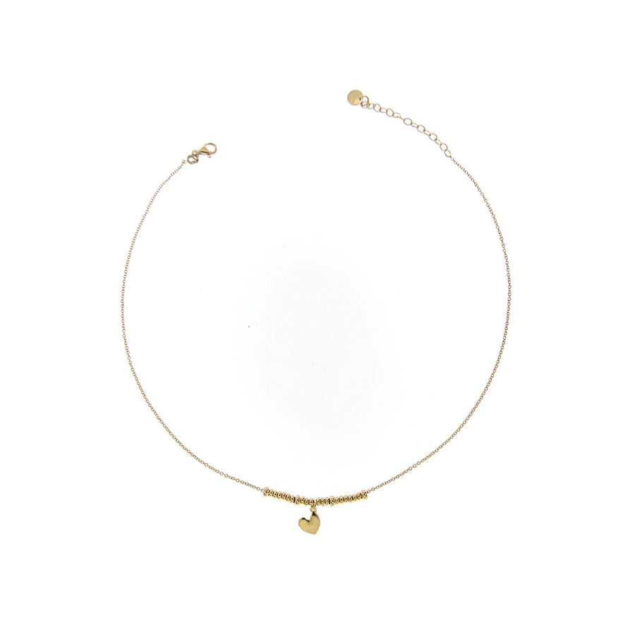 Collana donna Rue des Mille rondelle e cuore GR-002 1SOG CUO