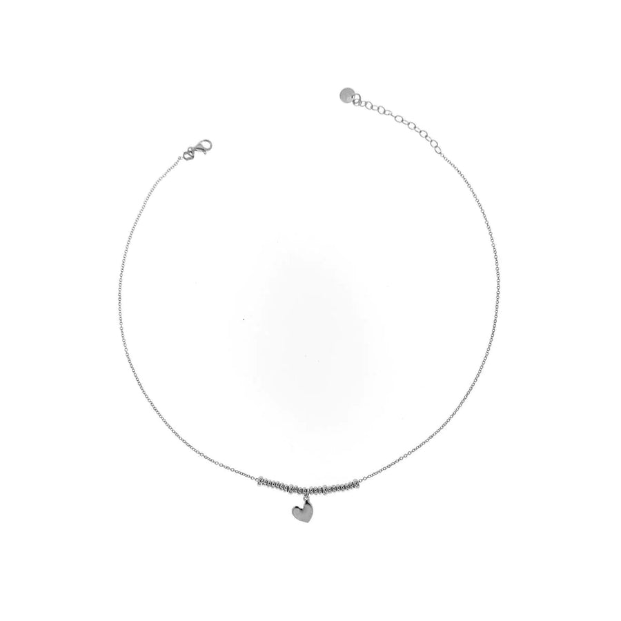 Collana donna Rue des Mille rondelle e cuore GR-002 1SOG CUO