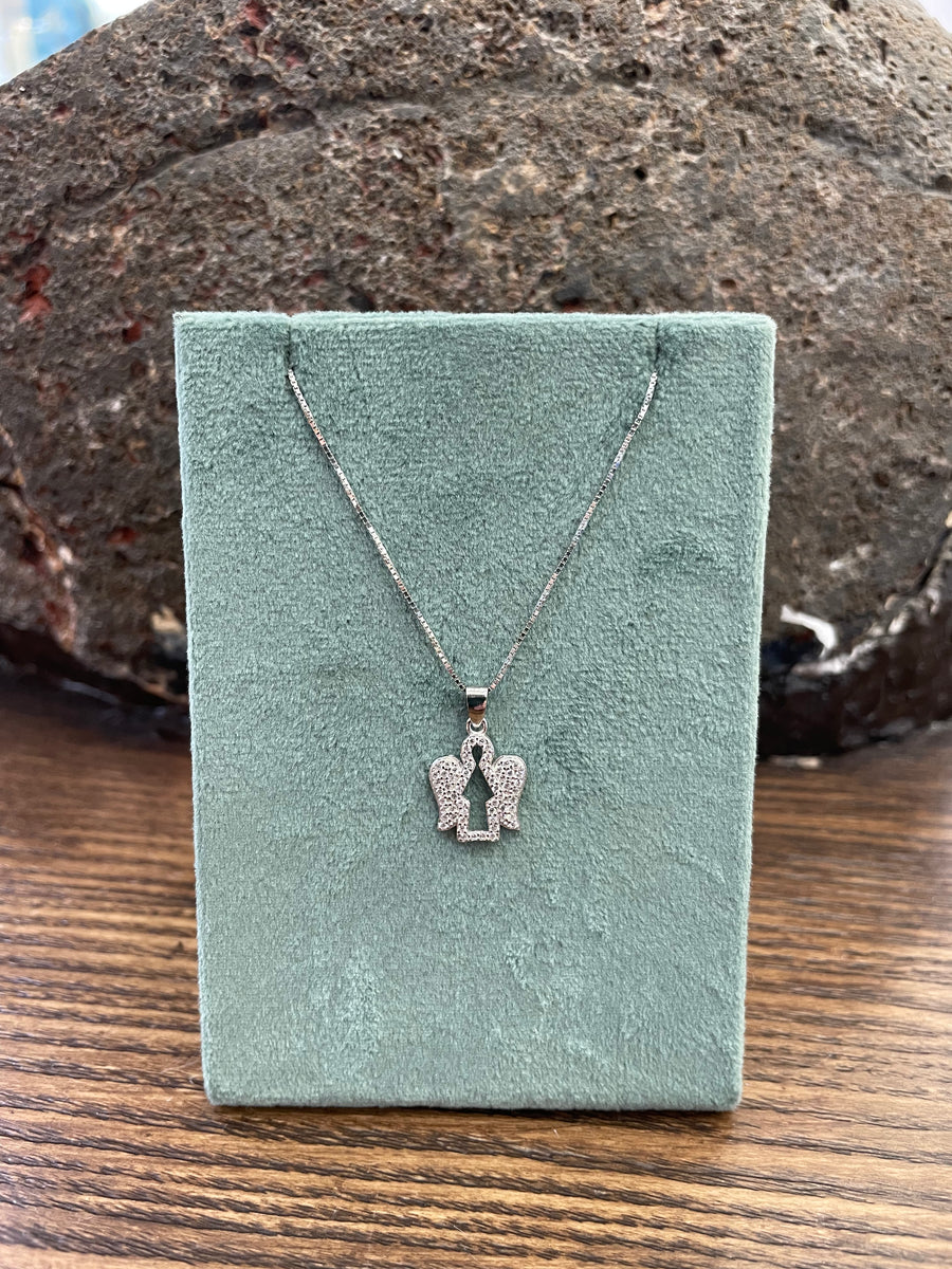 Collana in argento 925 con ciondolo Angelo CL09